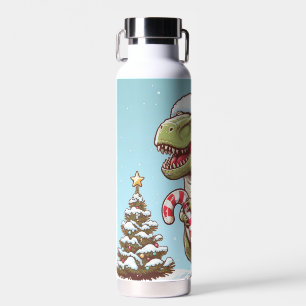 Bouteille D'eau Dinosaure sucre de canne de Noël mignon