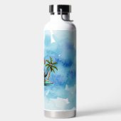 Bouteille D'eau Dinosaure tropical du surf (Droite)