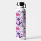 Bouteille D'eau Dinosaures de l'espace, Dinosaures mignons, Étoile (Arrière)