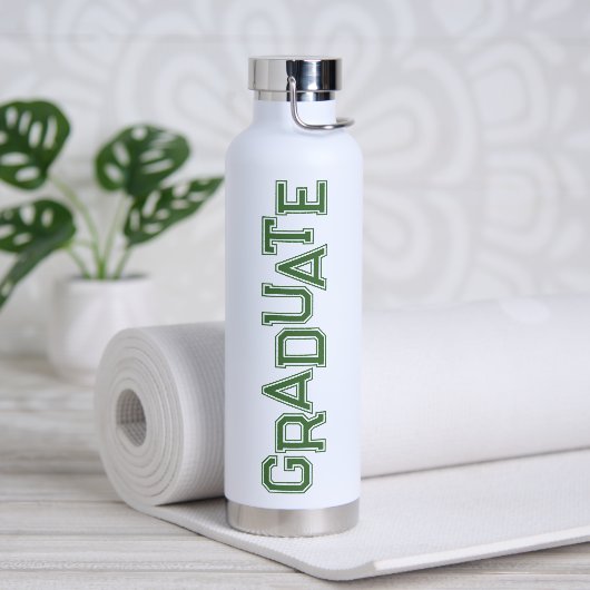 Bouteille D'eau Diplômé de l'école secondaire moderne verte (Yoga)