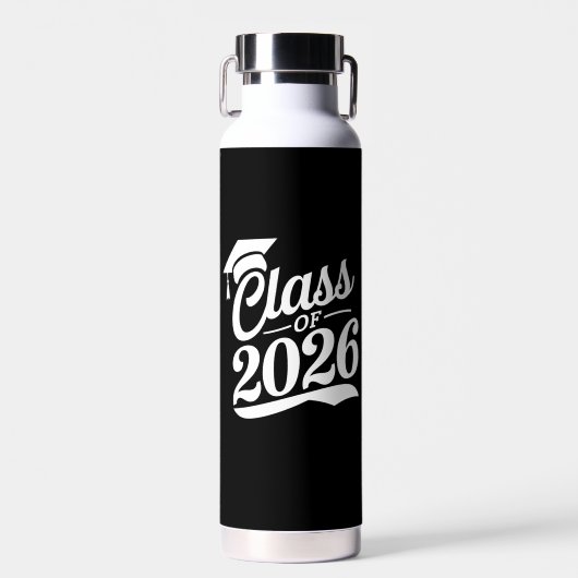 Bouteille D'eau Diplômé fier de la promotion 2026 Remise des diplô (Avant)