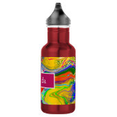 Bouteille D'eau Disco Ball Electricity Marble Fluid Art (Droite)