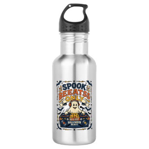 Bouteille D'eau DJ Ghost Spooky Beats Gravure Vintage Halloween