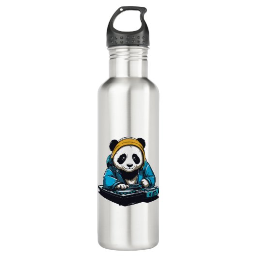 Bouteille D'eau DJ Kawaii Panda (Devant)