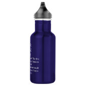 Bouteille D'eau do-it-yourself / Customiser ce bleu Cobalt (Droite)