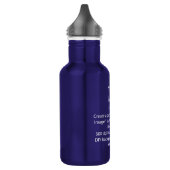 Bouteille D'eau do-it-yourself / Customiser ce bleu Cobalt (Gauche)