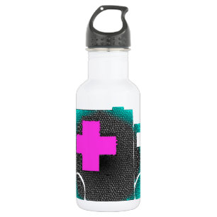 Bouteille D'eau docteur bleu croisé d'emt d'infirmière d'ambulance