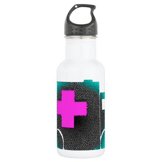 Bouteille D'eau docteur bleu croisé d'emt d'infirmière d'ambulance (Devant)