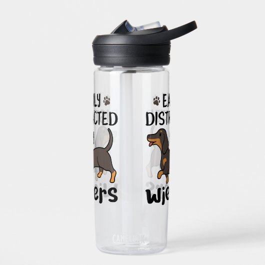 Bouteille D'eau Dog Easily Distracted by Wieners (Gauche)