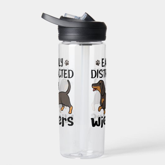 Bouteille D'eau Dog Easily Distracted by Wieners (Droite)