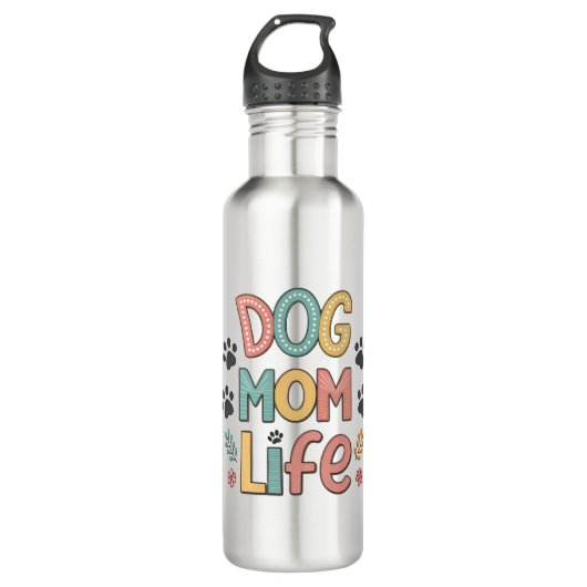 Bouteille D'eau Dog Mom Life - Pawsitively Perfect Collection (Devant)