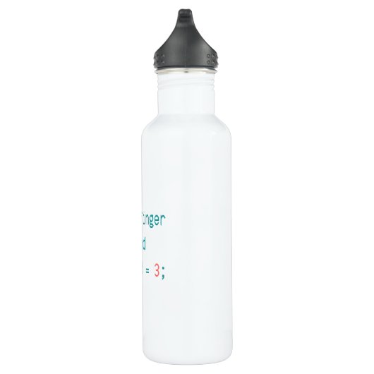 BOUTEILLE D'EAU DOIGT MOYEN DE CODER - SÉLECTIONNEZ LE DOIGT DE LA (Droite)