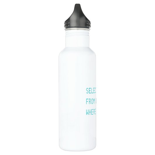 BOUTEILLE D'EAU DOIGT MOYEN DE CODER - SÉLECTIONNEZ LE DOIGT DE LA (Gauche)