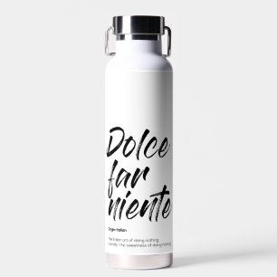Bouteille D'eau Dolce far niente - Coque de téléphone (Blanc)