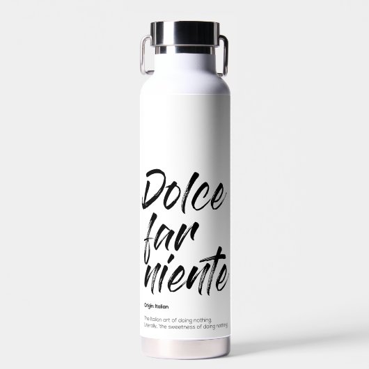 Bouteille D'eau Dolce far niente - Coque de téléphone (Blanc) (Avant)
