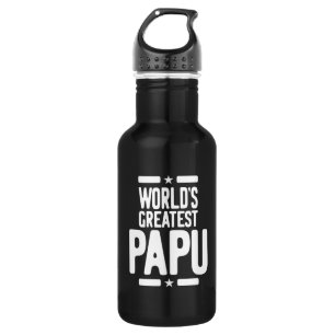 Bouteille D'eau Don du plus grand Père Papu du monde