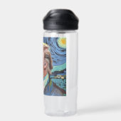 Bouteille D'eau Donald Trump Starry Night Van Gogh Art Style 2024 (Arrière)