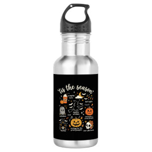Bouteille D'eau Doodle de Halloween C'est la saison design sorcièr