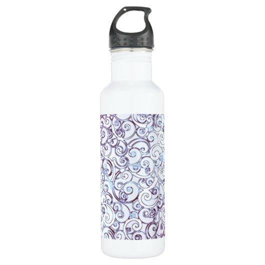 Bouteille D'eau Doodles de couleur (Devant)