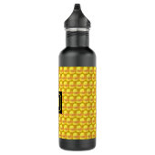 Bouteille D'eau Dots et monogramme d'or élégant (Droite)