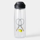 Bouteille D'eau Double Tennis Sport Thème (Arrière)