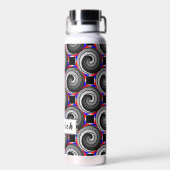 Bouteille D'eau Double Yin Yang Spiral par Kenneth Yoncich (Arrière)