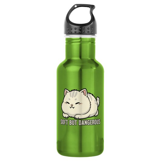 Bouteille D'eau Douce mais dangereuse petite chatte (Devant)