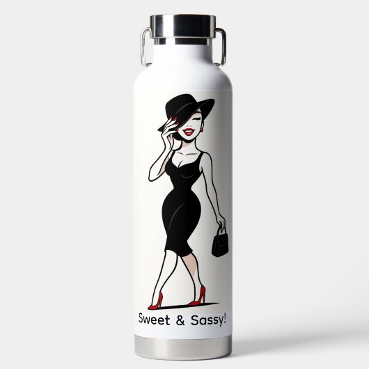 Bouteille d'eau Douce & Sassy (Avant)