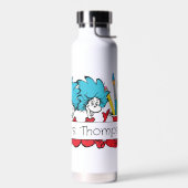 Bouteille D'eau Dr. Seuss | Chose Une Chose Deux Nom d'enseignant (Gauche)
