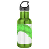 Bouteille D'eau Dragon de coeur vert citron blanc (Devant)