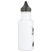Bouteille D'eau Dragon noir et blanc (Gauche)