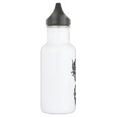 Bouteille D'eau Dragon noir et blanc (Gauche)