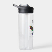 Bouteille D'eau Dragonfly en verre coloré ailes (Droite)