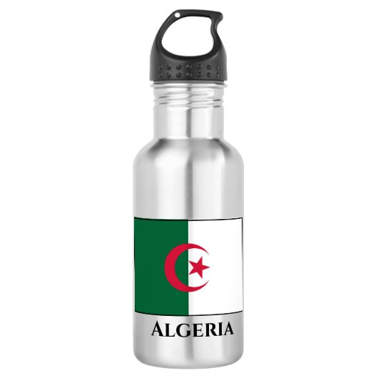 Bouteille D'eau Drapeau algérien (Devant)