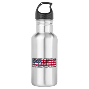 Bouteille D'eau Drapeau américain du VTT Enduro
