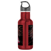Bouteille D'eau Drapeau américain et feux d'artifice (Dos)