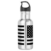 Bouteille D'eau drapeau américain noir (Dos)
