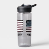 Bouteille D'eau Drapeau américain patriotique nom personnalisé bou (Gauche)