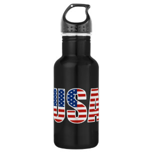 Bouteille D'eau Drapeau américain personnalisable des Etats-Unis