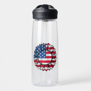 Bouteille D'eau Drapeau américain Tournesol-32222
