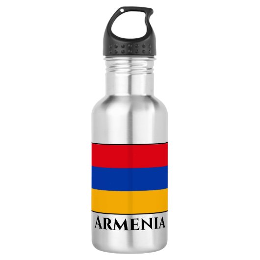 Bouteille D'eau Drapeau arménien (Devant)