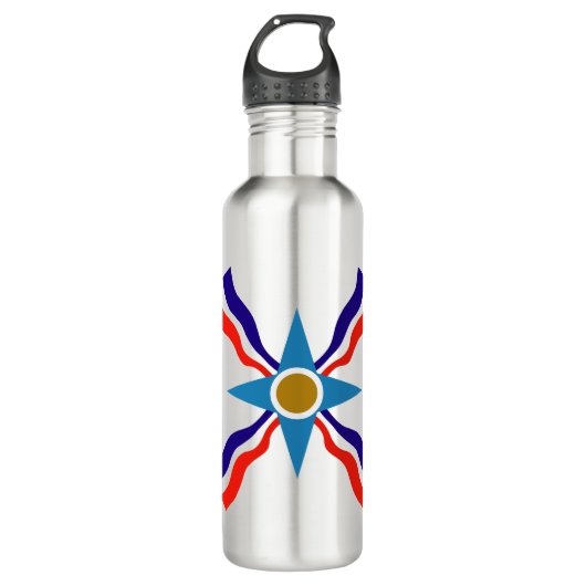 Bouteille D'eau Drapeau assyrien - Ata d'Ator Stainless Steel Bott (Devant)