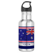 Bouteille D'eau Drapeau australien personnalisé (Devant)