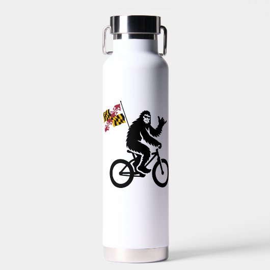 Bouteille D'eau Drapeau Bigfoot Cycling Maryland (Avant)
