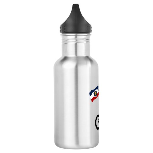 Bouteille D'eau Drapeau Bigfoot Cycling Utah (Gauche)
