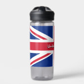 Bouteille D'eau Drapeau britannique patriotique britannique (Extérieur)