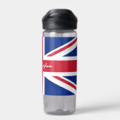 Bouteille D'eau Drapeau britannique patriotique britannique (Arrière)