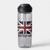 Bouteille D'eau Drapeau britannique Union Jack personnalisé boutei (Arrière)