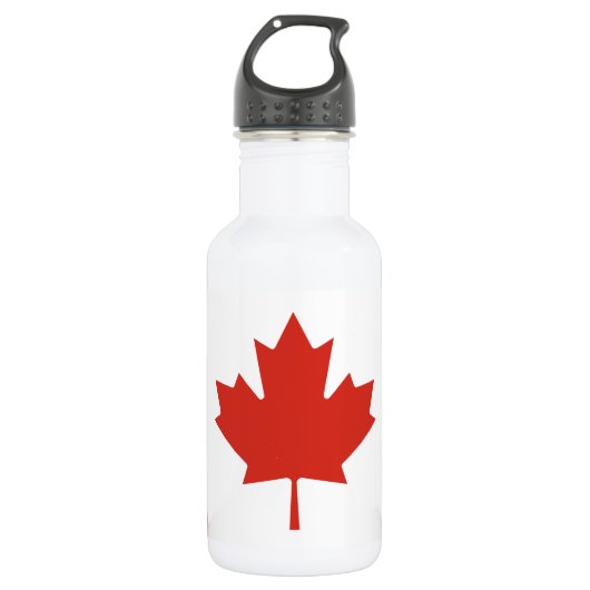 Bouteille D'eau Drapeau canadien patriotique (Devant)