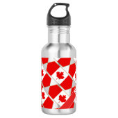 Bouteille D'eau Drapeau canadien patriotique personnalisé (Devant)